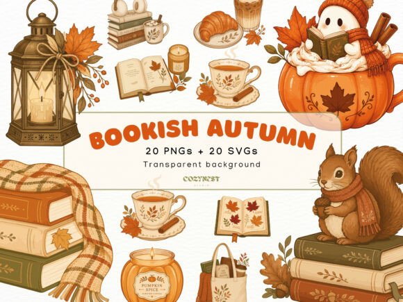 Download Autumn Bookish Cliparts, Fall Aesthetic - Fall Collection