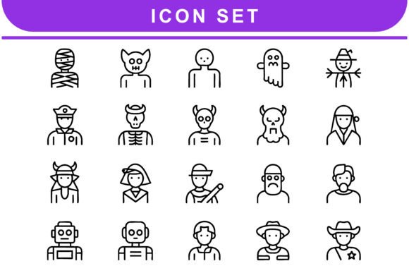 Download Halloween Costume Characters and Icons M - Character Collection
