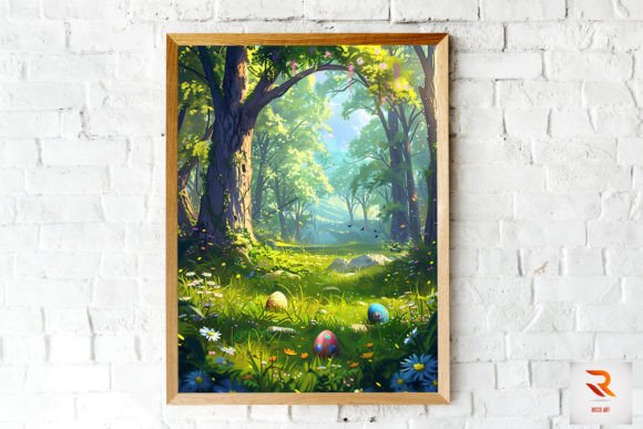 Download Easter Eggs in the Woods Wall Art - Premium Resources