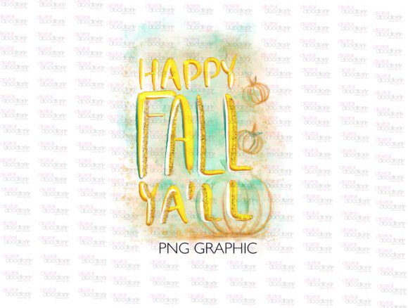 Download Happy Fall Y'all Watercolor Graphic - Fall Collection