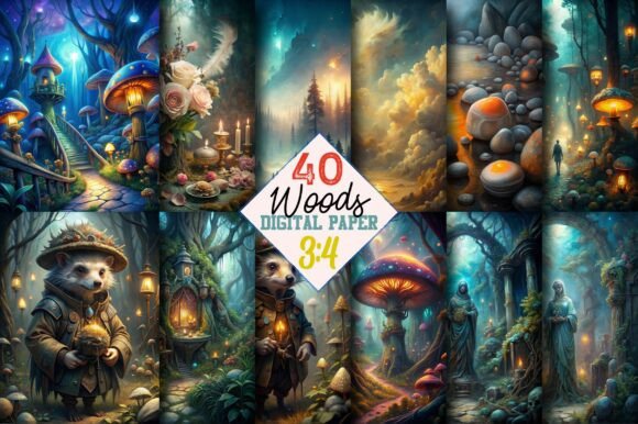 Download Into the Woods Junk Journal Page - Woods Collection