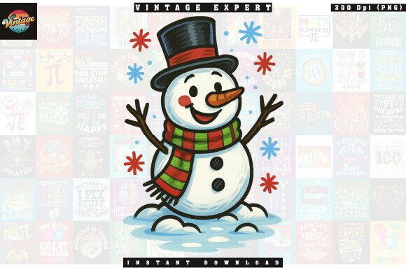 Download Christmas Holiday Winter Snowman Clipart - Premium Bundle
