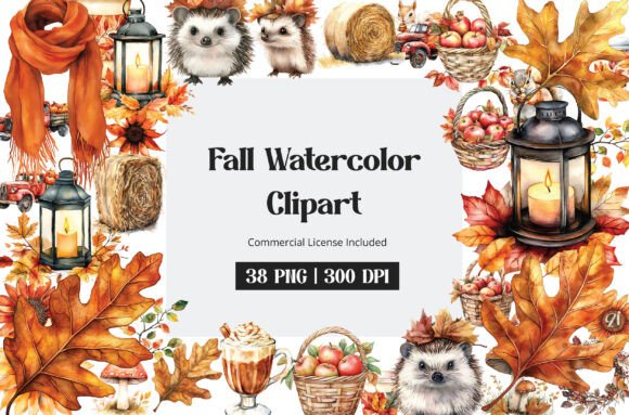 Download Fall Watercolor Clipart - Fall Collection